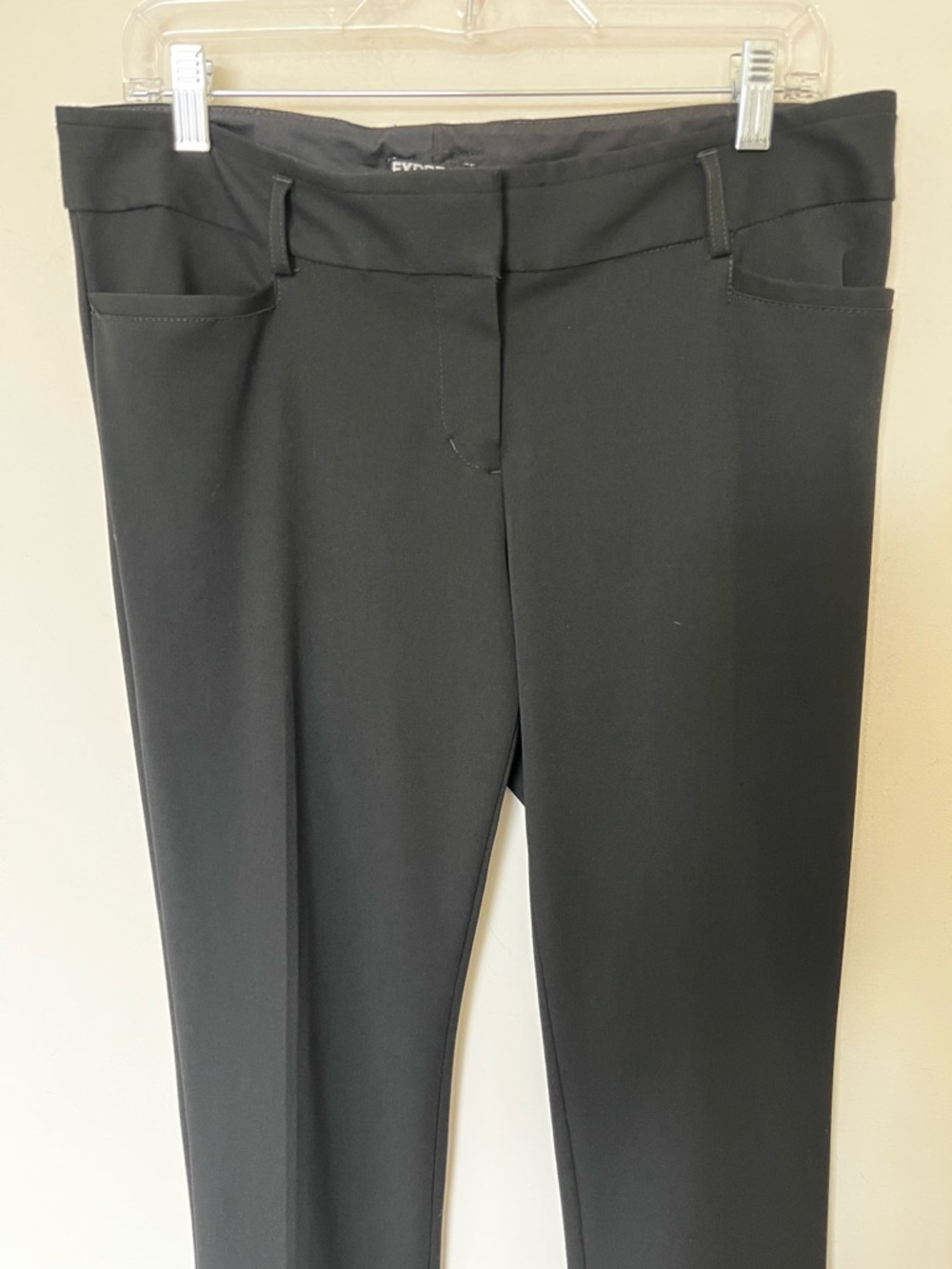 The Boys Screen Worn Express Editor Pants Black Stretch Work Trousers Tall 10 - Picture 3 of 11